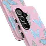 Y2K Butterfly Pink iPhone Case – Glitter Aesthetic