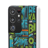 Graffiti Chic Phone Case: Urban Style with a Feminine Twist - Phone Case by Printify | Unique designs from ArteoDesign