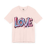 Bold Love Graffiti T-Shirt - White Streetwear Style