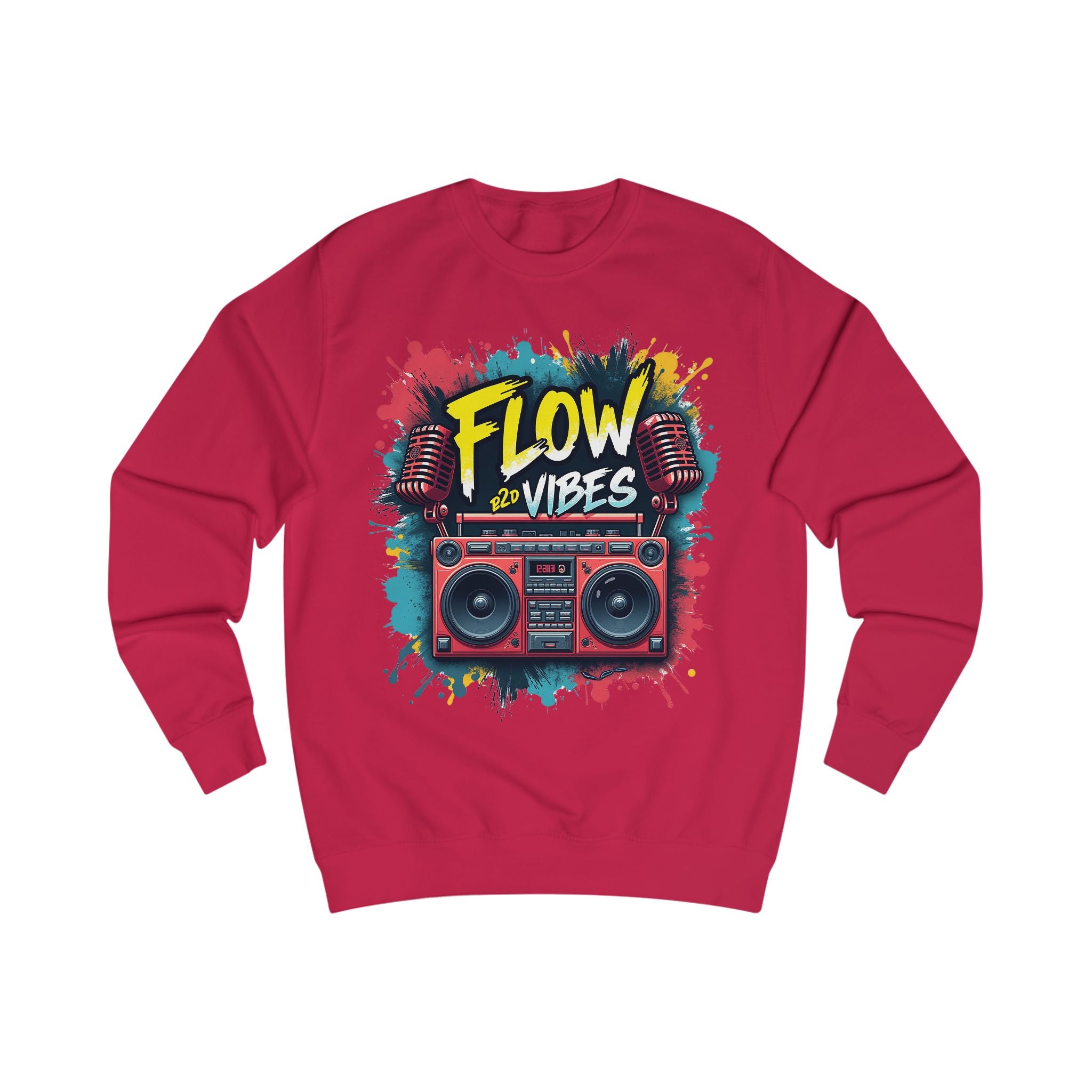 Men's Flow Vibes Sweatshirt | Retro Boombox Design