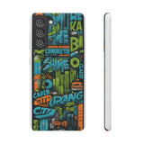 Graffiti Chic Phone Case: Urban Style with a Feminine Twist - Phone Case by Printify | Unique designs from ArteoDesign