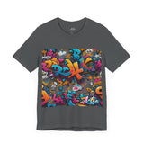 Black Graffiti Street Art T-Shirt – Bold Urban Graphic Tee