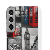 Graffiti Phone Case: London Skyline, Neon Accents, Edgy Styl - Phone Case by Printify | Unique designs from ArteoDesign