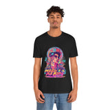 Vibrant Portrait Graphic T-Shirt – Bold Urban Art Style Tee