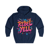 Rebel Yell Women's Hoodie - Bold Graffiti Urban Streetwear