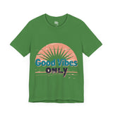 Good Vibes Only Typography T-Shirt - Positive Energy