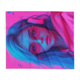 Neon Melody Fleece Blanket – Bold Music Vibes