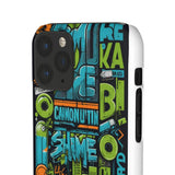 Graffiti Chic Phone Case: Urban Style with a Feminine Twist - Phone Case by Printify | Unique designs from ArteoDesign