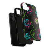 Urban Floral Graffiti Phone Case – Neon Street Art Vibes for iPhone & Samsung