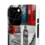 Graffiti Phone Case: London Skyline, Neon Accents, Edgy Styl - Phone Case by Printify | Unique designs from ArteoDesign