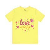 White Love in the Air T-Shirt - Whimsical Design