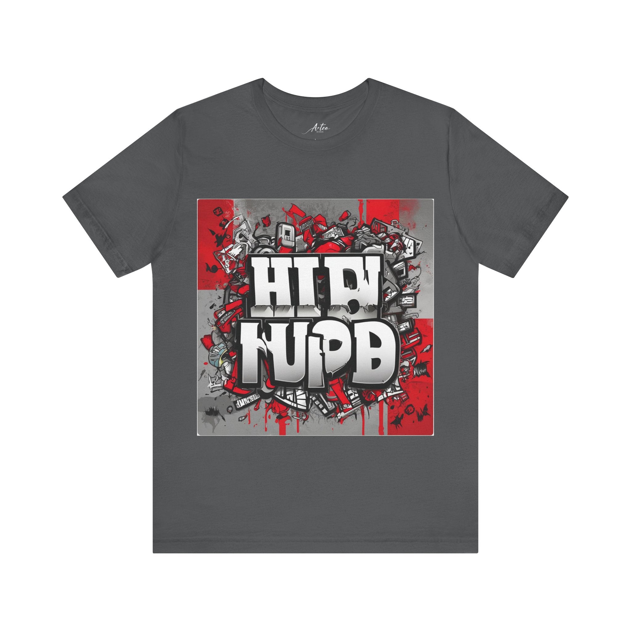 Men's Bold Urban Streetwear Tee - Graffiti-Inspired Design