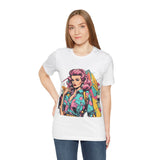 Vibrant '90s Throwback T-Shirt for Women | Retro Pop Art Graphic Tee