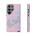 Y2K Butterfly Pink iPhone Case – Glitter Aesthetic