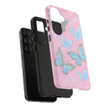 Y2K Butterfly Pink iPhone Case – Glitter Aesthetic