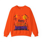 Happy Halloween Sweatshirt – Spooky Halloween Print for Festive Comfort