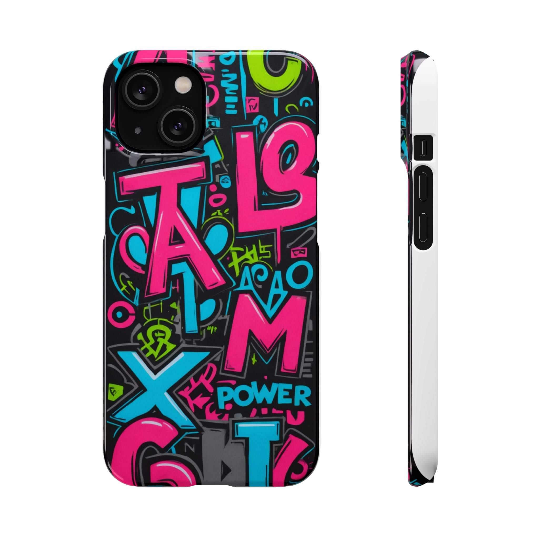 Graffiti Phone Case for Girls: Urban Chic Meets Street Style - Phone Case by Printify | Unique designs from ArteoDesign