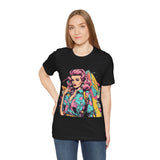 Vibrant '90s Throwback T-Shirt for Women | Retro Pop Art Graphic Tee