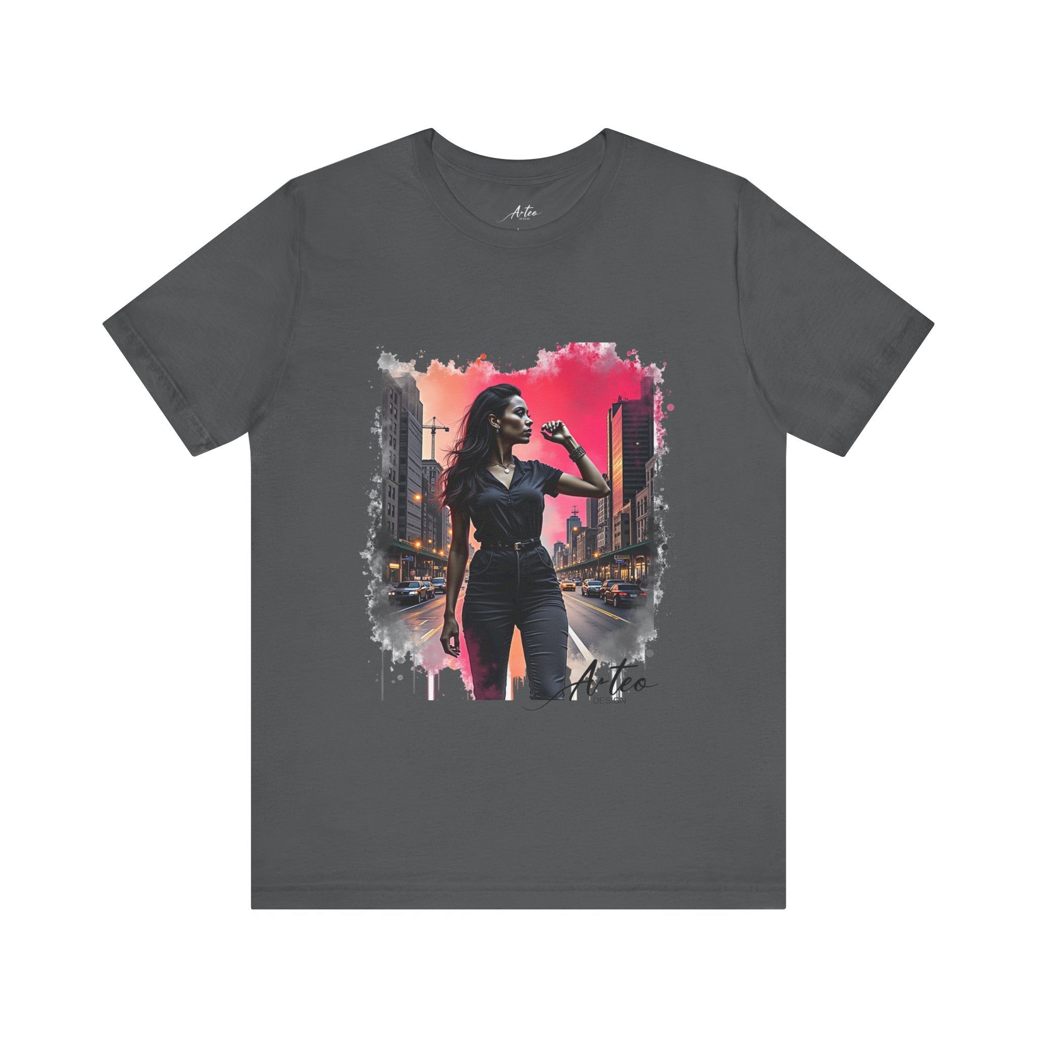 Sunset Cityscape T-Shirt – Elegant Urban Fashion Art Tee