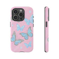 Y2K Butterfly Pink iPhone Case – Glitter Aesthetic