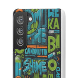 Graffiti Chic Phone Case: Urban Style with a Feminine Twist - Phone Case by Printify | Unique designs from ArteoDesign