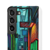 Urban Graffiti Chic: London Skyline Phone Case for Girls - Phone Case by Printify | Unique designs from ArteoDesign