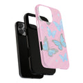 Y2K Butterfly Pink iPhone Case – Glitter Aesthetic