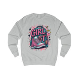 Girl Power Green Sweatshirt – Graphic Sneakers & Backpack