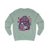 Girl Power Green Sweatshirt – Graphic Sneakers & Backpack