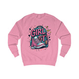 Girl Power Green Sweatshirt – Graphic Sneakers & Backpack