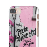 Graffiti Phone Case: Urban Chic with a Feminine Twist - Phone Case by Printify | Unique designs from ArteoDesign