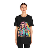 Vibrant '90s Throwback T-Shirt for Women | Retro Pop Art Graphic Tee