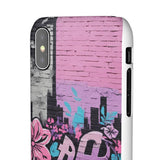 Chic Graffiti Phone Case - Feminine Urban Style for Girls