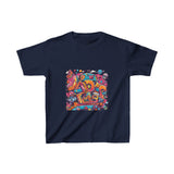 Vibrant Abstract Art T-Shirt – Colorful Cartoon Street Style