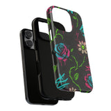 Urban Floral Graffiti Phone Case – Neon Street Art Vibes for iPhone & Samsung