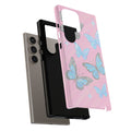 Y2K Butterfly Pink iPhone Case – Glitter Aesthetic