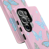 Y2K Butterfly Pink iPhone Case – Glitter Aesthetic