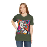Neon Throwback Retro Tee - Women's Graffiti-Inspired