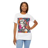 Neon Throwback Retro Tee - Women's Graffiti-Inspired