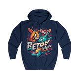 Men’s Retro Vibes Cartoon Hoodie - Vibrant Graphic Design