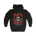 Urban Streetwear Fearless Skull & Roses Tattoo Hoodie