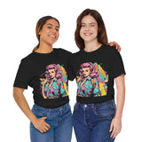 Vibrant '90s Throwback T-Shirt for Women | Retro Pop Art Graphic Tee