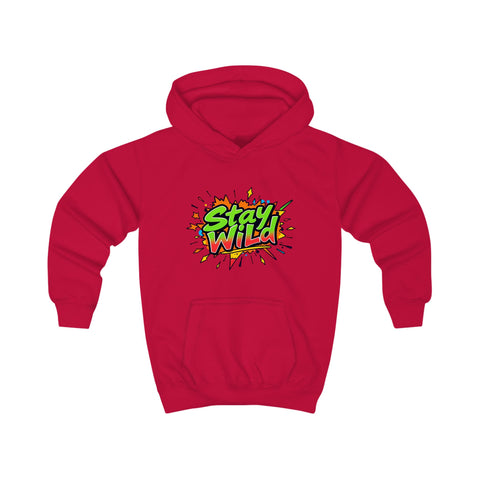 Stay Wild Kids Hoodie - Bright and Fun Graphic Design