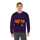 Halloween Sweatshirt – Spooky Witch and Ghosts Design