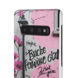 Graffiti Phone Case: Urban Chic with a Feminine Twist - Phone Case by Printify | Unique designs from ArteoDesign