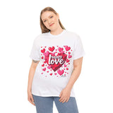 Forever Love Sweatshirt: Heart-Themed Unisex Fashion - T-Shirt by Printify | Unique designs from ArteoDesign