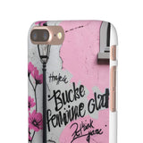 Graffiti Phone Case: Urban Chic with a Feminine Twist - Phone Case by Printify | Unique designs from ArteoDesign