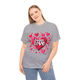 Forever Love Sweatshirt: Heart-Themed Unisex Fashion - T-Shirt by Printify | Unique designs from ArteoDesign