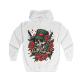 Bold Skull & Roses Streetwear Hoodie