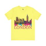 London Skyline Splatter T-Shirt - Urban Retro Design